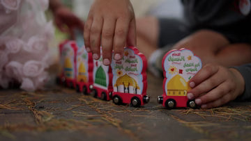 Train Set – A Unique Islamic Wooden Toy | Um Aimen Books