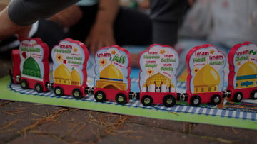 Train Set – A Unique Islamic Wooden Toy | Um Aimen Books